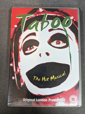 TABOO THE HIT MUSICAL Boy George London Production 2 Disc DVD