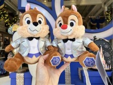 2023 Disney Platinum D100 100 Years Wonder Anniversary Chip  Dale Plush New
