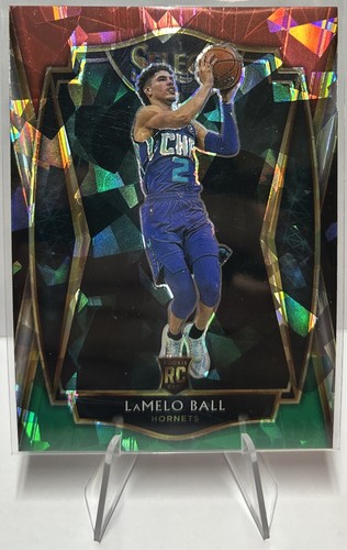 LaMelo Ball 2020-21 Select Prizms Red White Green Ice RC CARD#183 PREMIER LEVEL - 第 1/2 張圖片