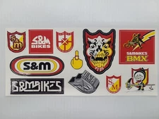 S&M Decal Sheet With 11 Stickers