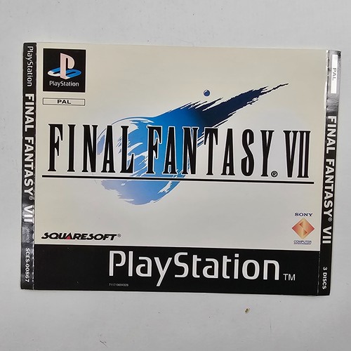 PS1 Playstation 1 Front Inlay Cover Spare Original Paperwork - Picture 8 of 15