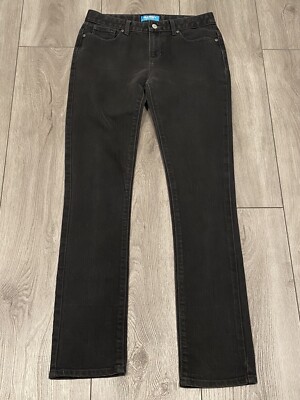 Old Navy Skinny AJuste Jean 16 Reg Basic Skinny Black Adjustable Waist  Elastic