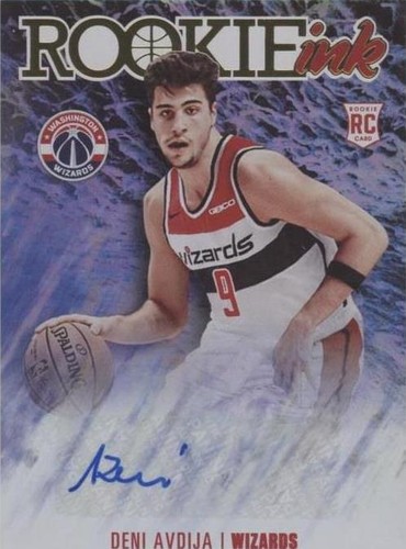 Deni Avdija 2020-21 NBA Hoops #RI-DEN Rookie Ink RC Auto Wizards 