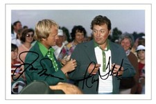 JACK NICKLAUS & RAYMOND FLOYD Signed Autograph PHOTO Gift Print GOLF Masters