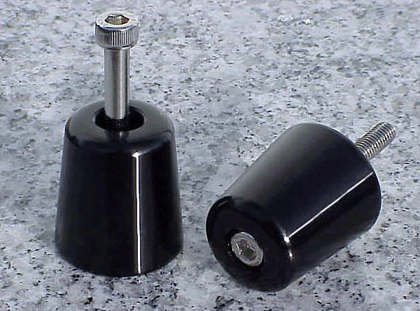 Suzuki Katana GSXR600 GSXR750 GSXR1000 GSXR 600 750 1000 BLACK BAR ENDS - Image 2 of 2