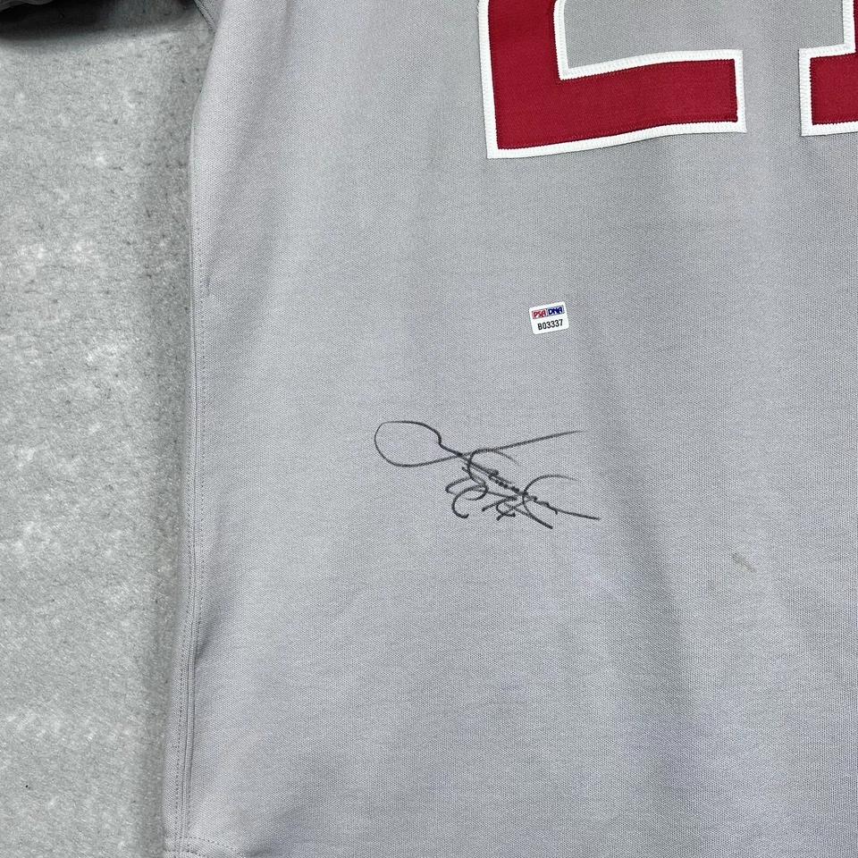 Chicago Cubs Baseball Jersey Sammy Sosa #21 Mens Size 44 Gray Autographed Signed - Image 2 of 4