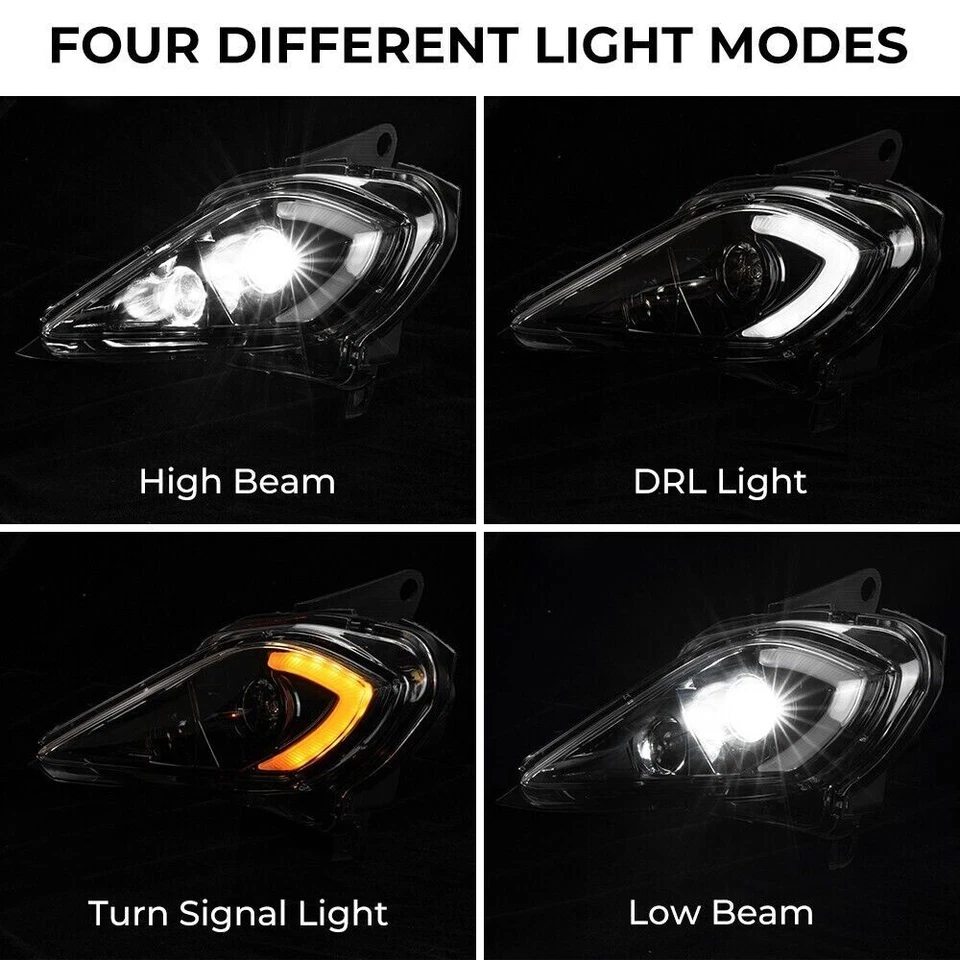 LED Headlight Assembly For YAMAHA RAPTOR YFZ 450 700 700R YFM 250 350 2006-2025 - Image 3 of 4