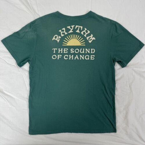 Rhythm Vintage Awake Shirt Men’s Medium The Sound Of Change Graphic Short Sleeve - Picture 3 of 5