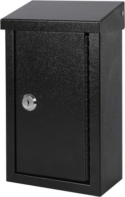 Xydled Wall-Mounted Key Drop Box with Key Lock, Metal Mailbox, Indoor& Outdoor S
