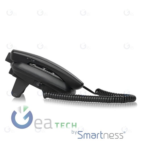 BRONDI BRAVO 90 LCD TELEFONO FISSO FASCIA SENIOR TASTI GRANDI VIVAVOCE NERO - Zdjęcie 3 z 4