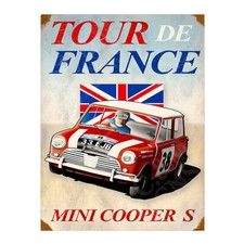 Mini Cooper S Metal Sign Plaque Garage Shed Man Cave Home Bar Work Shop 474
