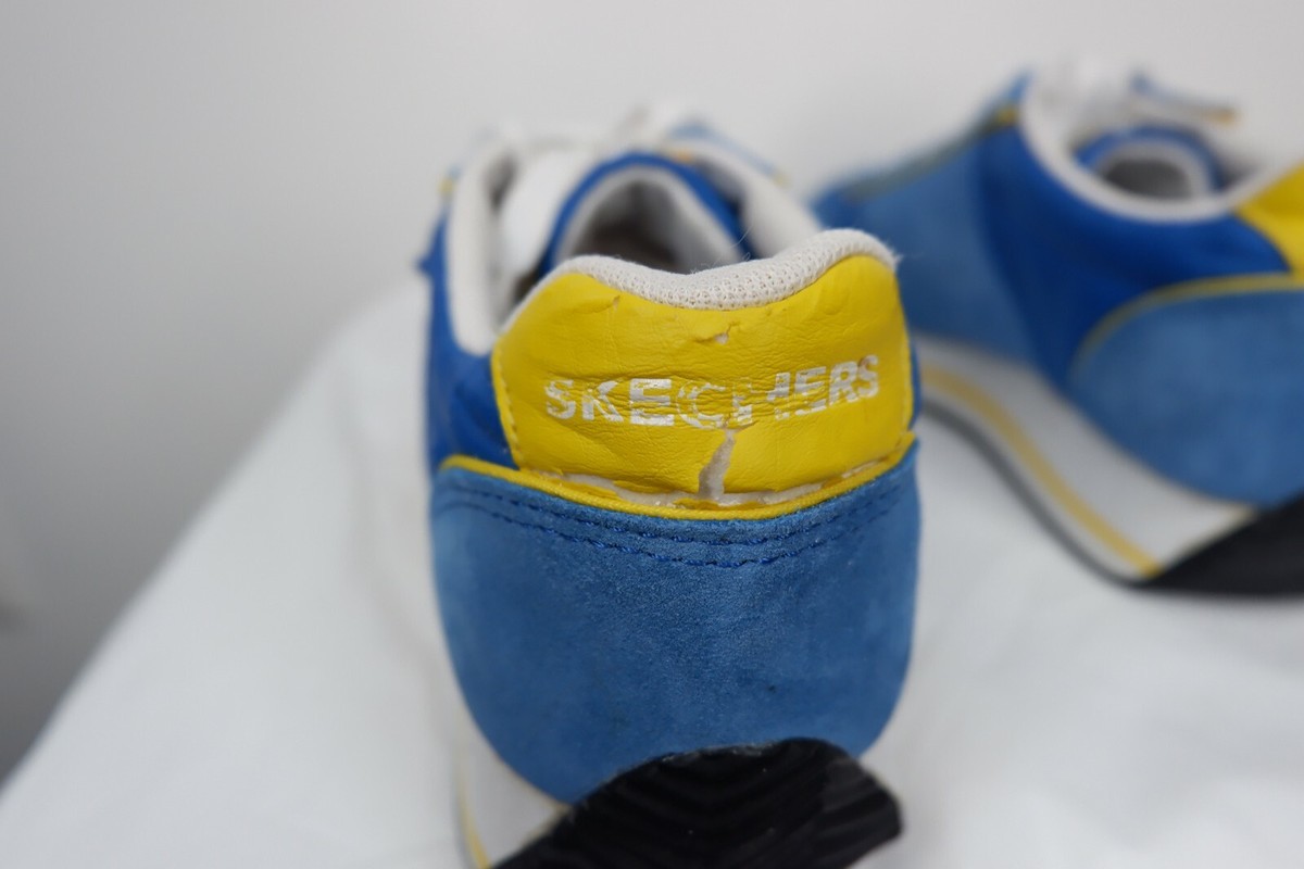 Skechers Vintage Active Sneakers size 6.5 blue Zip Pocket