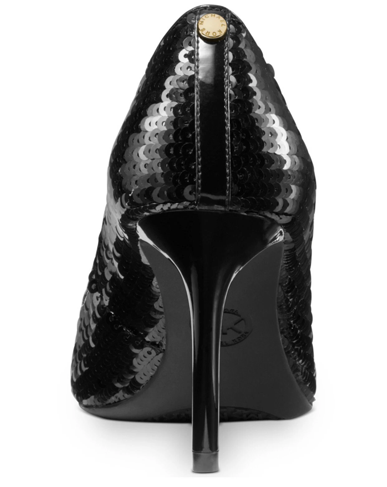 Pompa nera con paillettes Michael Kors Dorothy Flex nuova con scatola taglia 5 5 NUOVISSIMA