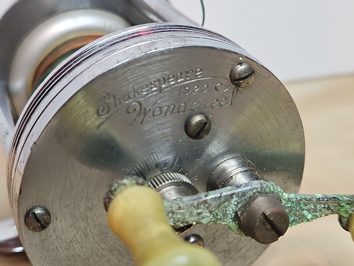 FISHING REEL Vintage Shakespeare 1920 Wondereel Model FK Bait Caster USA Made | eBay FISHING REEL Vintage Shakespeare 1920 Wondereel Model FK Bait Caster USA Made | eBay