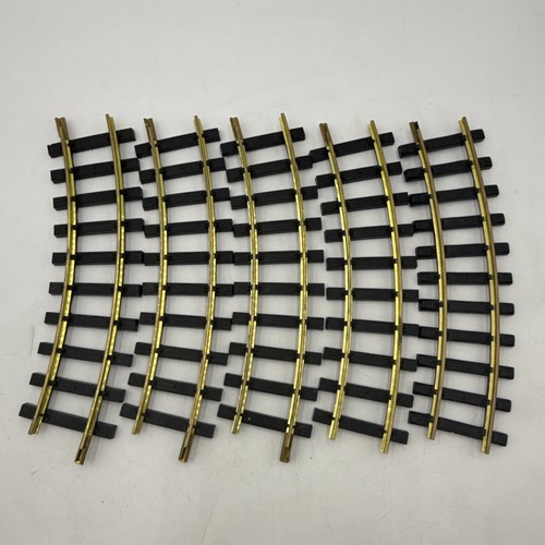 USA TRAINS G SCALE SOLID BRASS CURVED TRACK SECTION - LOT OF 13 - Picture 8 of 11