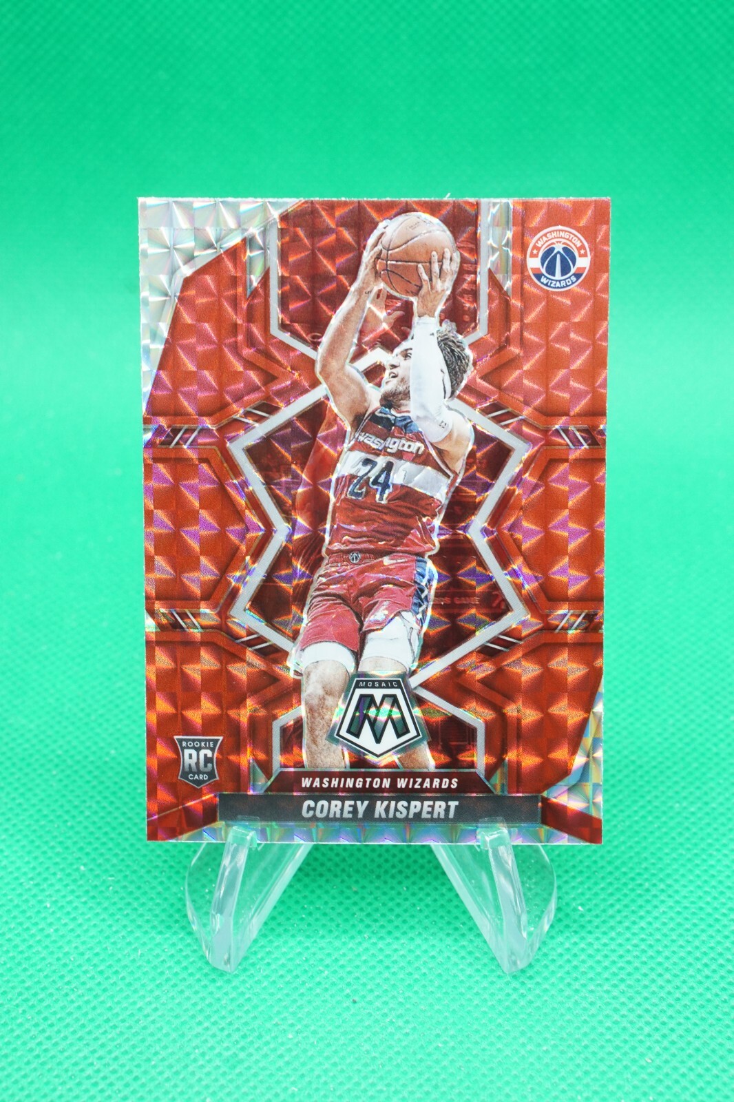 2021-22 Mosaic Base Rookies Mosaic Red #213 Corey Kispert BG6