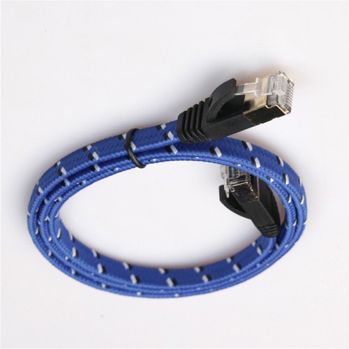 Premium 10 Gigabit Cat 7 Ethernet Cable Nylon Braided 3.3ft RJ45 Connectors for - 第 1/11 張圖片