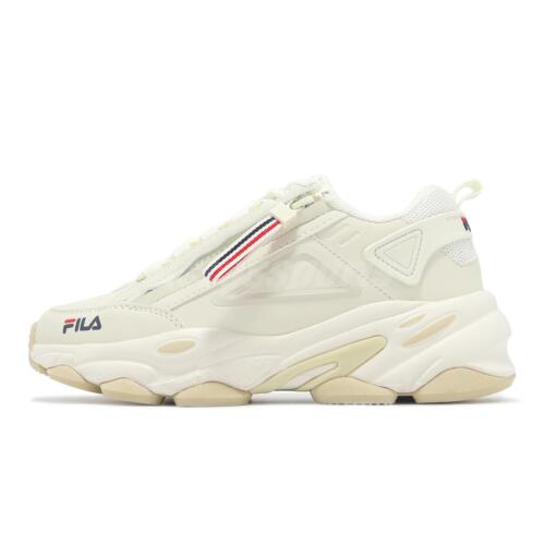 Fila Athens Beige Mujer Informal Estilo de Vida Zapatos Tenis - Imagen 2 de 8