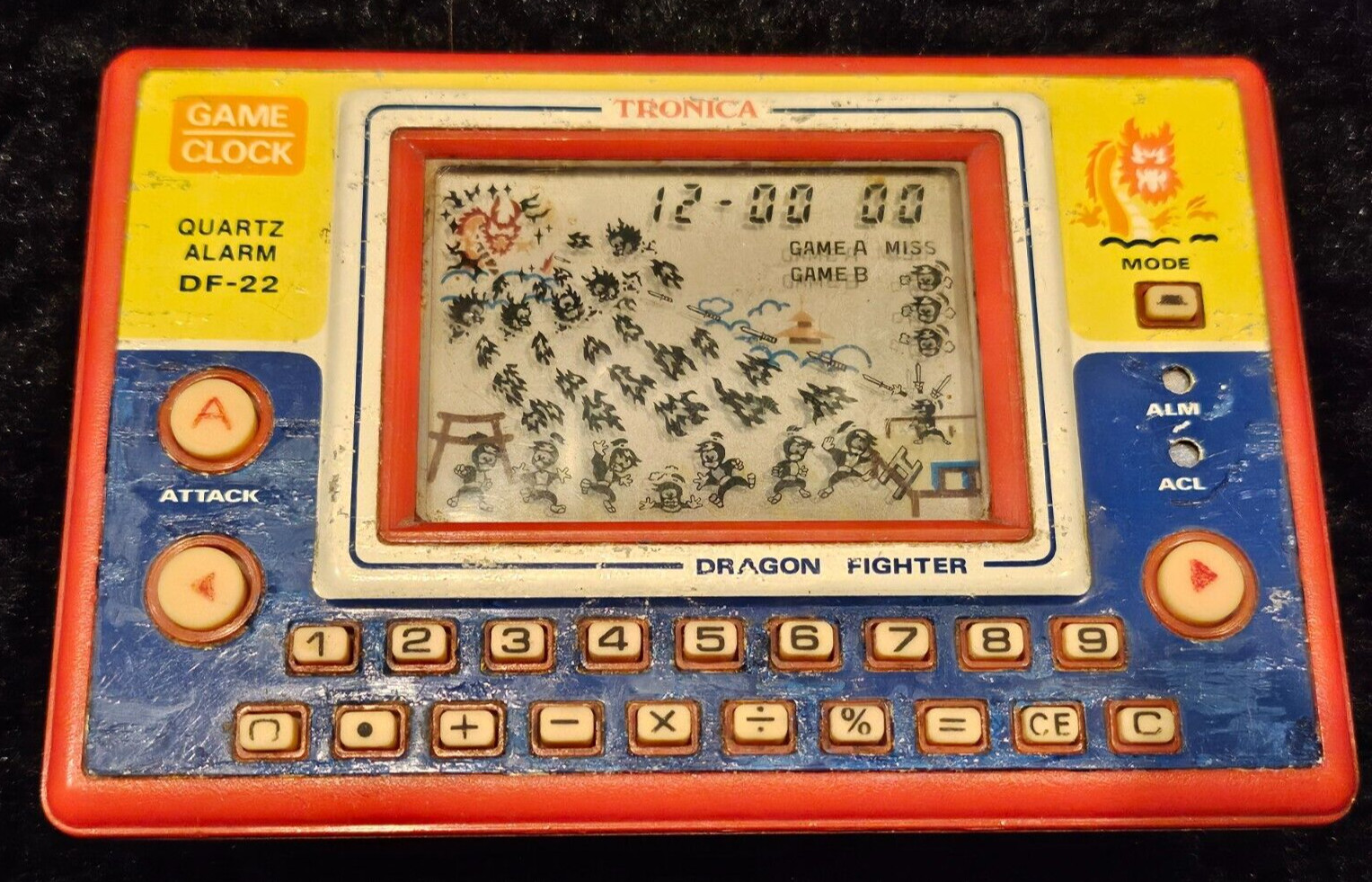 Tronica Game & Watch Dragon Fighter LCD vintage electronic handheld game RARE