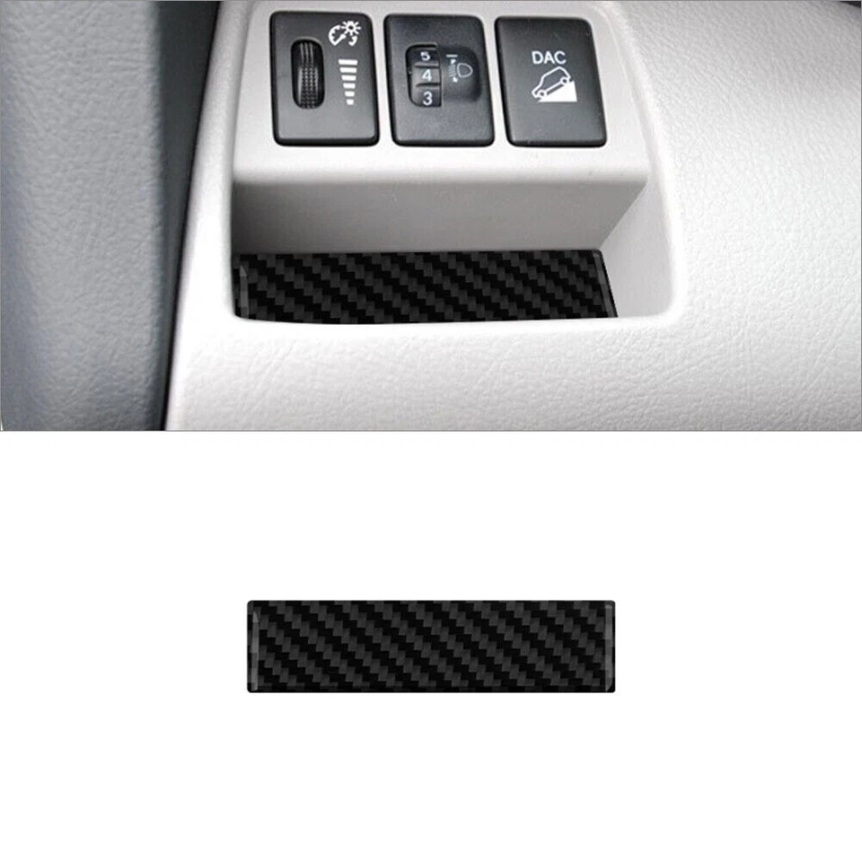 Juego completo de 30 piezas de embellecedores interiores de fibra de carbono para Toyota RAV4 2006-2012 Foto 3 de 4