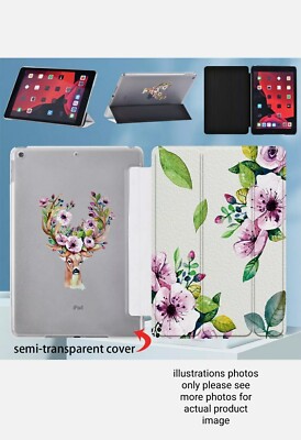 iPad 10.8 & 10.9 2020 BLOOMING BOUQUE TPU Flip Smart Case Hülle