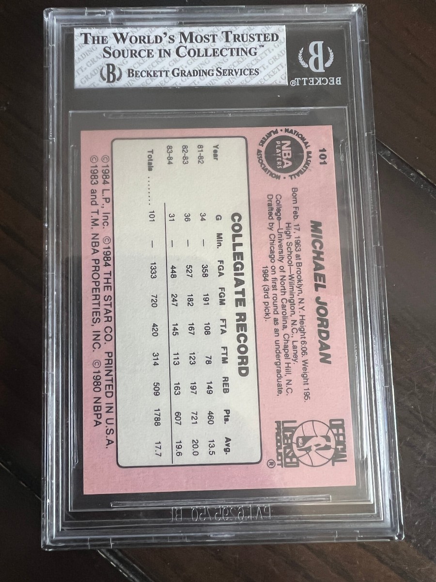 1984-85 Star Basketball #101 Michael Jordan RC Rookie HOF