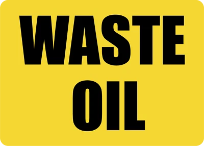 LEETPRINTS Waste oil | Laminated Vinyl Decal Sticker Label