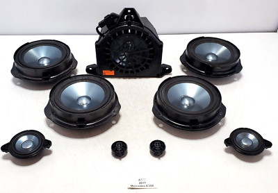   2010-2012 OEM Mercedes A207 E350 Audio System Speaker Subwoofer SET Of 9