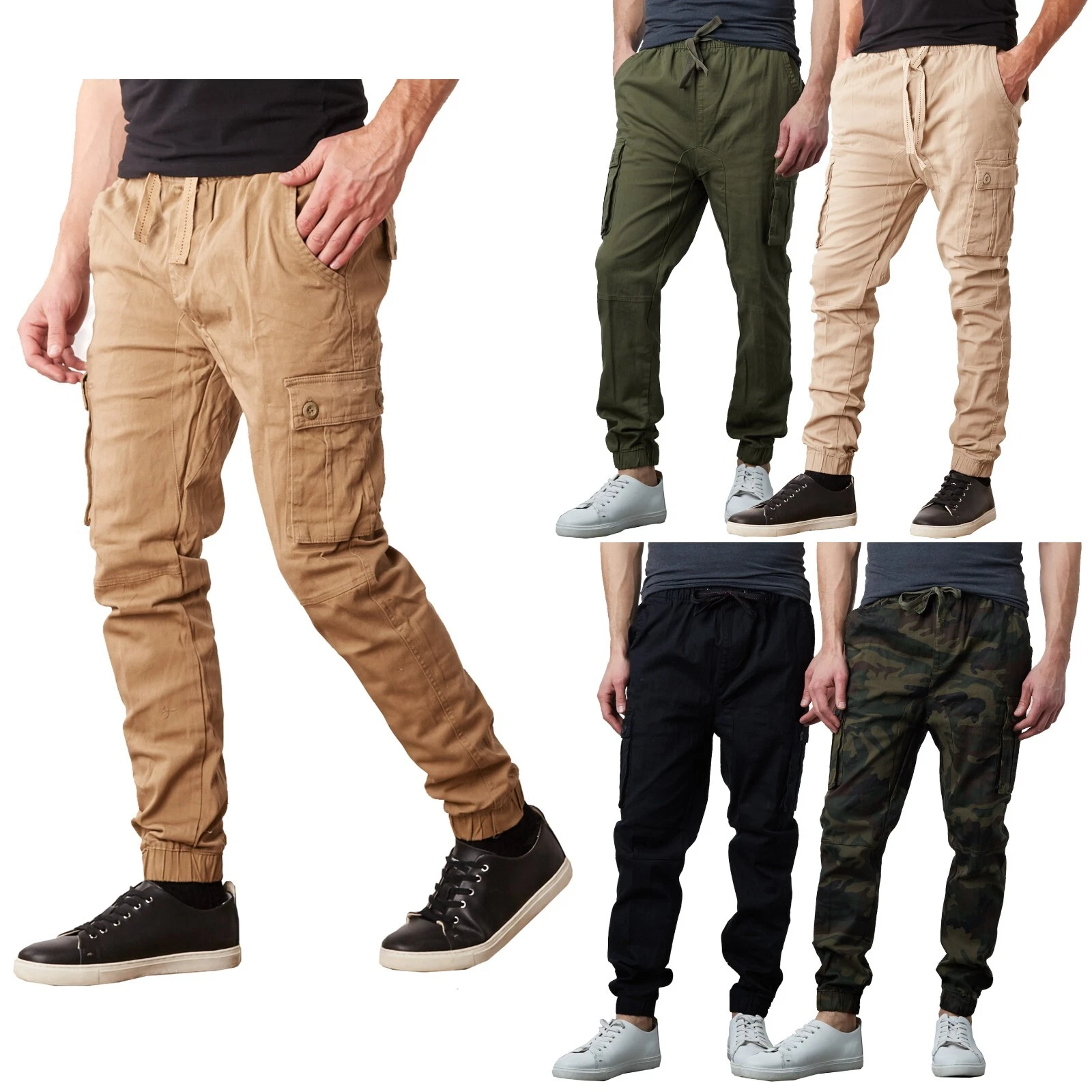 Mens Cargo Jogger Pants Sweatpants Cotton Twill Combat Stretch Active Trousers
Opens in a new window