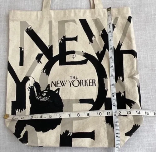 New The New Yorker Limited Edition Canvas Tote Bag 15" x 15" x 5" New and Sealed - Picture 7 of 8