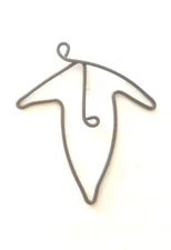 Handmade Crafted Wire Bookmark Paperclip "IVY LEAF" Wirewrapped