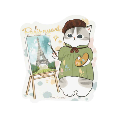 mofusand Mofumofu Journey Sparkly Sticker on Smartphones ( Painter