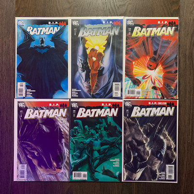 Batman #676, 677, 678, 679, 680, 681: DC Comics (2008) F - Batman RIP full set
