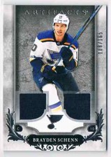 2018-19 ARTIFACTS SILVER MATERIALS BRAYDEN SCHENN JERSEY 1 COLOR 108/165 ST