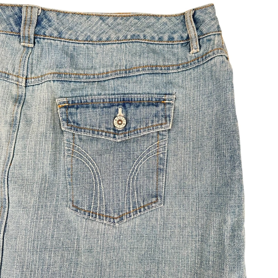 Cato женщина 16W Jean джинсовой ткани карандаш юбка Midi хлопок родео Western Cowgirl Mosest - Изображение 3 из 4