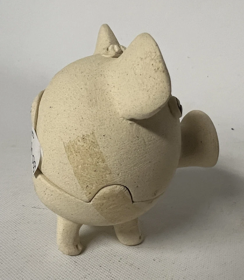 IMPRESIONANTE Quemador de Incienso de Cerdo de Cerámica Hecho a Mano Funky Hipster Feo Foto 2 de 4