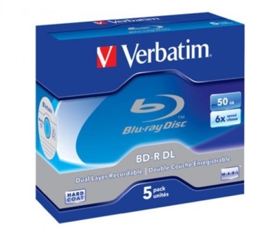 5 Verbatim Rohlinge Blu-ray BD-R Dual Layer 50GB 6x Jewelcase