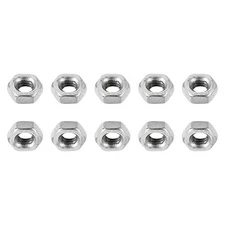 50Pack M3x0.5mm(DxL) Hex Nuts 304 Stainless Steel Hexagonal Nuts Silver Tone