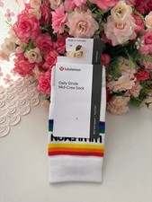 NWT Lululemon Daily Stride Mid-Crew Sock Size Medium 6.5-8.5