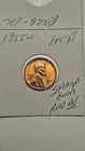 wheat penny 1955S LINCOLN CENT GEM RED BU 1955-S NICE RED UNC DETAILS LOT #B
