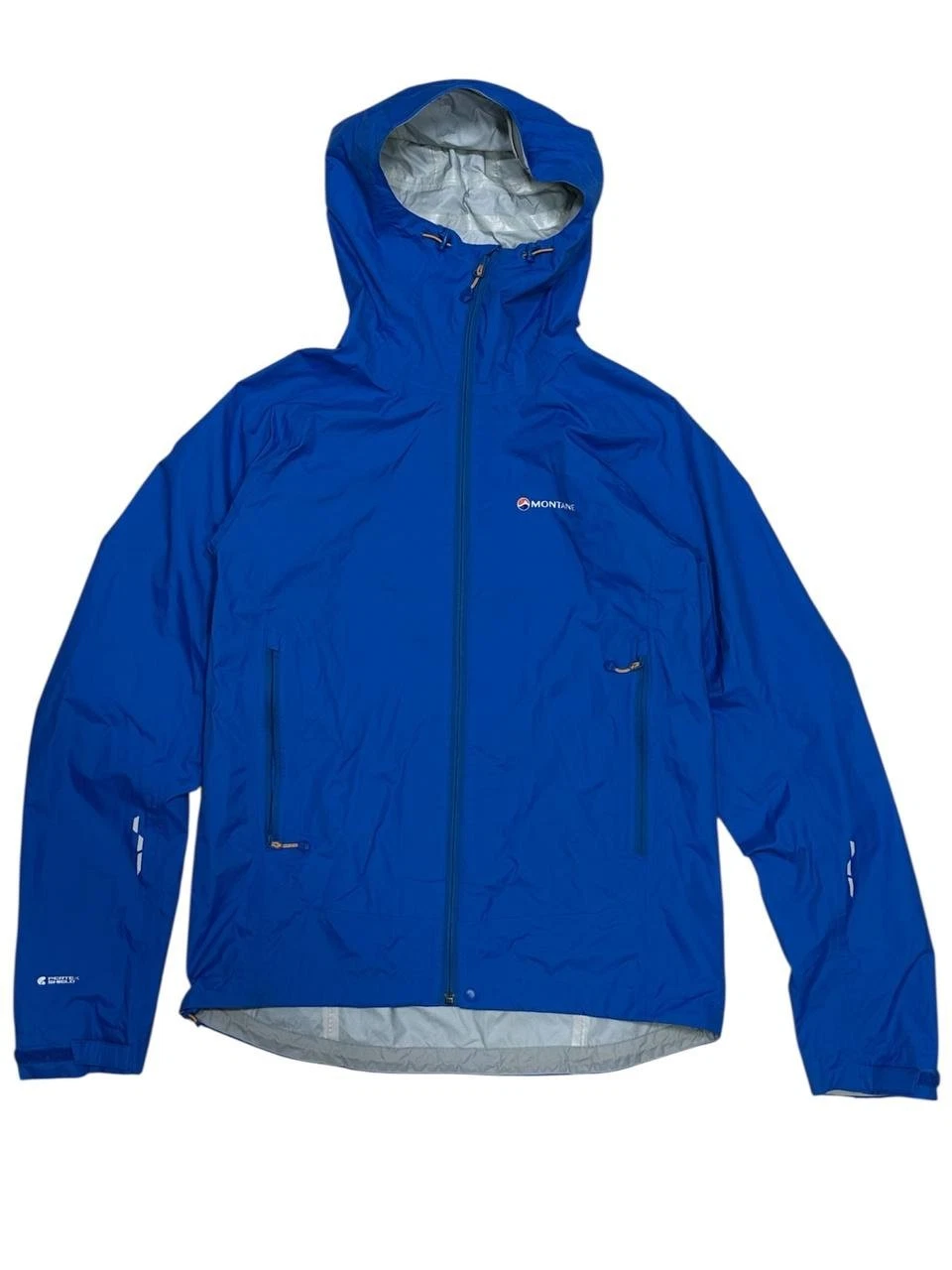 Montane Pertex Shield Waterproof Hooded Hiking Jacket Blue Men’s Size M men’s