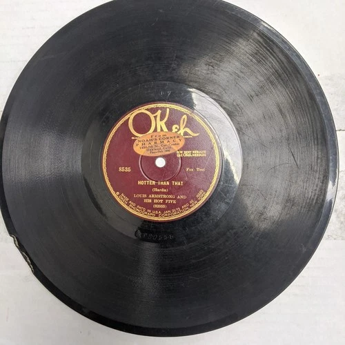 Louis Armstrong PREWAR jazz 78 Savoy Blues / Hotter than that  STRONG VG   OKeh