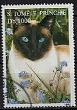 1995. Afrique Sao Tomé et Principe. Chiens et chats. N°1264H.