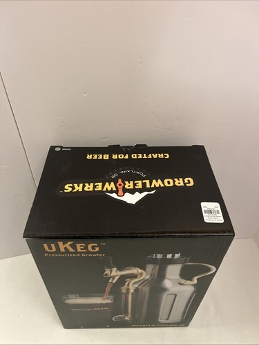 New GrowlerWerks UKeg 64 oz coltivatore birra gassato in acciaio inox pressurizzato - Foto 2 di 6