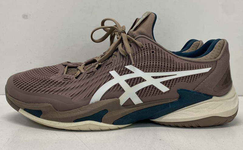 Asics Court FF 3 Mocca White Teal Tennis Shoes Men's Size 14