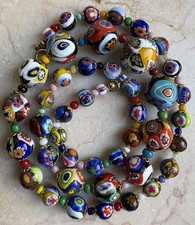 Vintage venezianische Murano Millefiori Glasperlenkette****** beautiful
