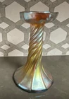 New ListingTiffany & Co signed LCT Iridescent Gold Bud Vase 7" tall Excellent no damage