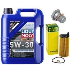 Motoröl Filter Set 5W-30 5 Liter + Ölablassschraube für BMW X3 X4 5er 2er 1er