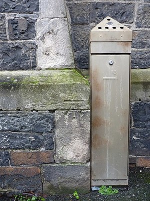 Photo 6x4 OS benchmark - Aberystwyth, Congregational Chapel on Portland S c2017