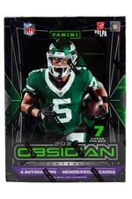 2024 Panini Obsidian Sealed Football Hobby Box – 4 Autos/Memorabilia Cards